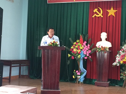 Đ/c Trần Hữu Tường- Phó Chủ tịch UBND huyện phát biểu chỉ đạo Hội nghị